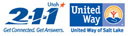 2-1-1 Utah United Way of Salt Lake logos